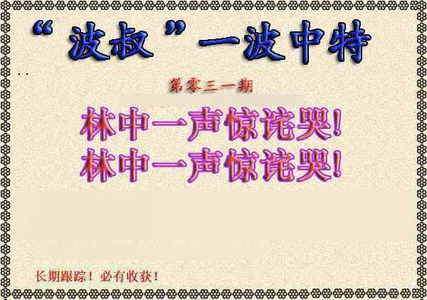 031期波叔一波中特[图]